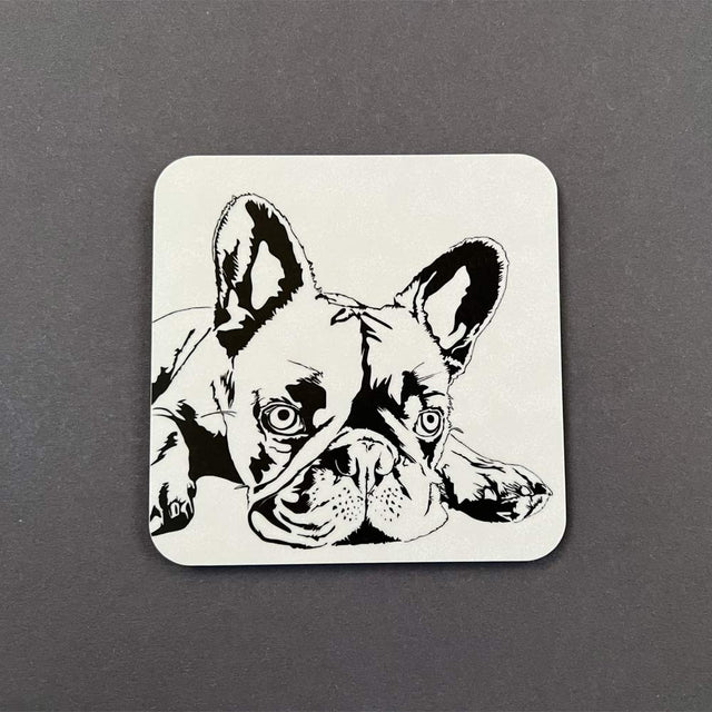 Frenchie Coaster - Penguin Ink