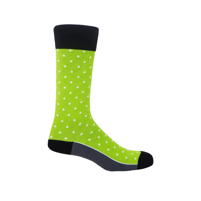 Pin Polka Men's Socks - Mint - Peper Harow