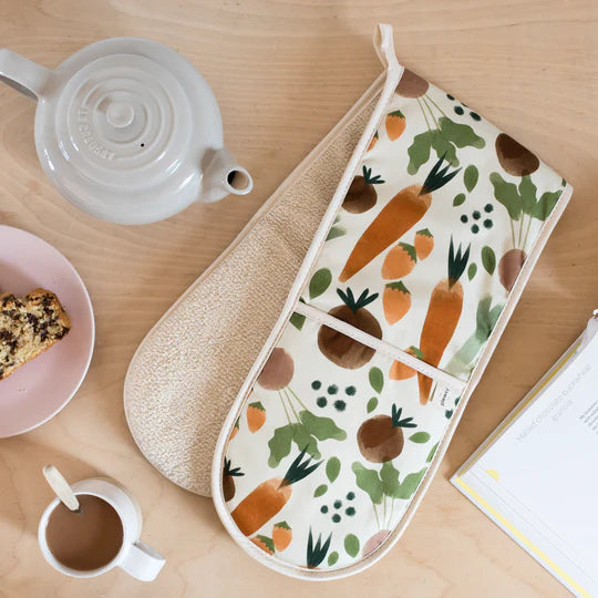 Veggie Print Oven Gloves - Plewsy