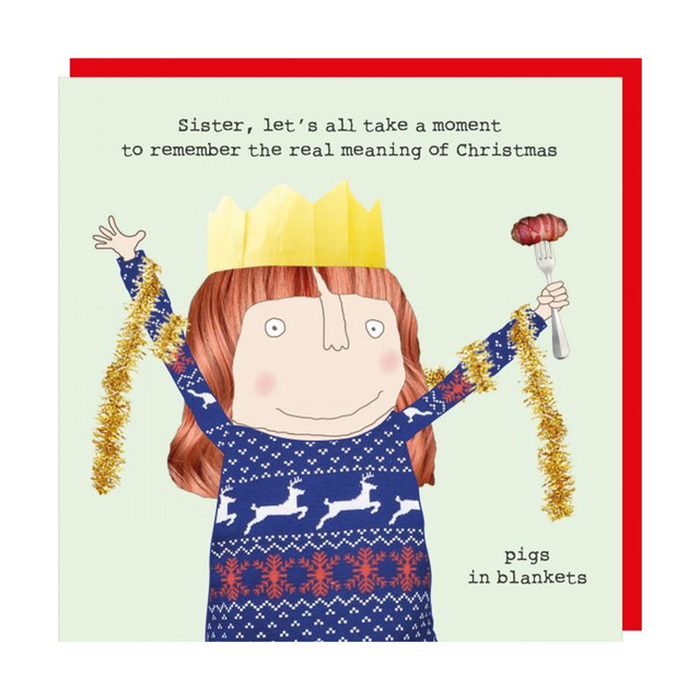 Sister Pigs - Festive Rosie Christmas Card - Rosie Made A Thing