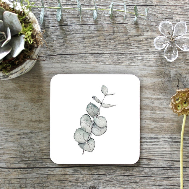 Eucalyptus Luxury Single Coaster - Toasted Crumpet