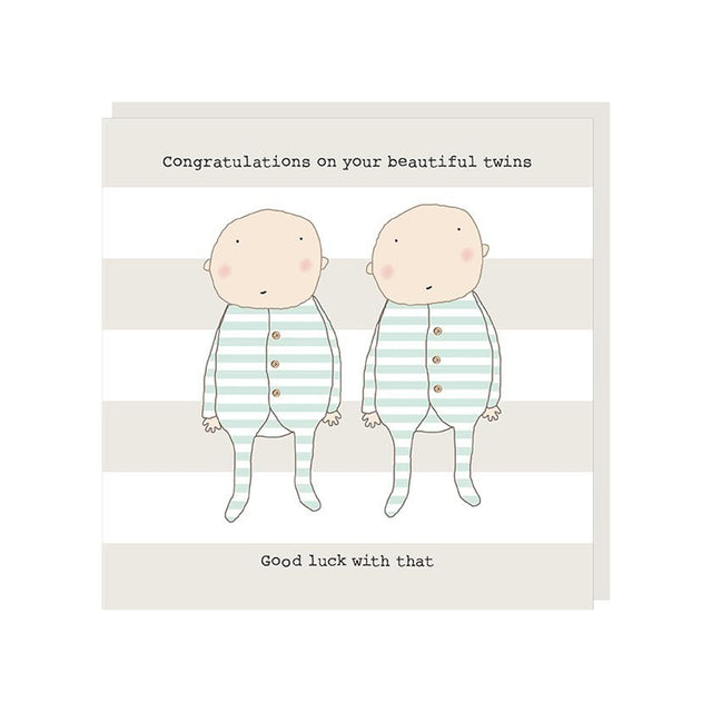 Twins Good Luck Card - Rosie Made A Thing