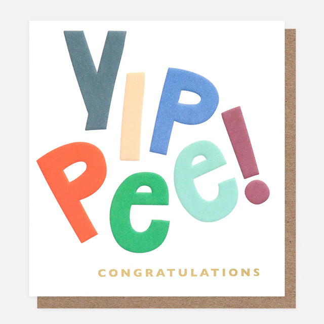 Yippee! Congratulations Card - Caroline Gardner