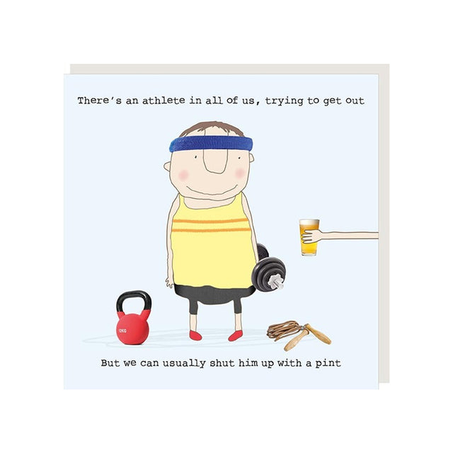 Athlete Pint Card - Rosie Made A Thing