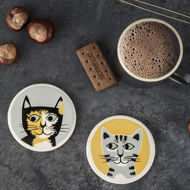 Cat Coaster Set - Hannah Turner