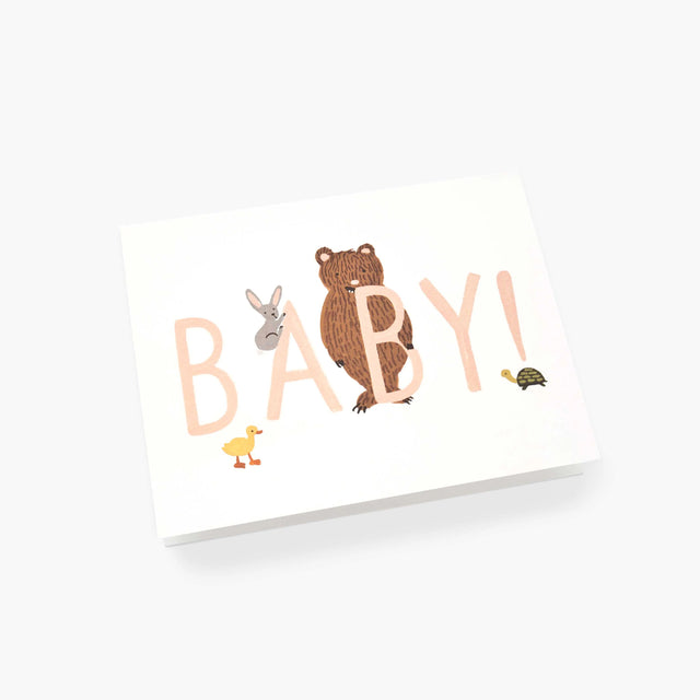 Baby Peach New Baby Card - Rifle Paper Co