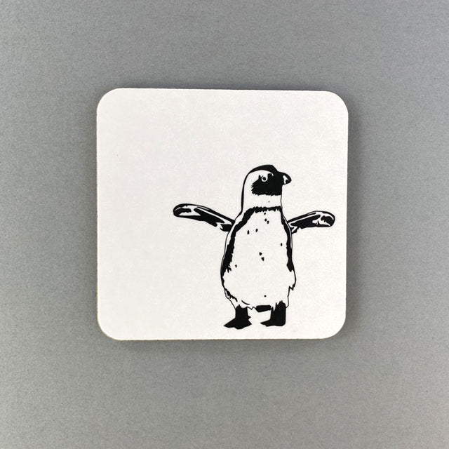 African Baby Penguin Coaster - Penguin Ink