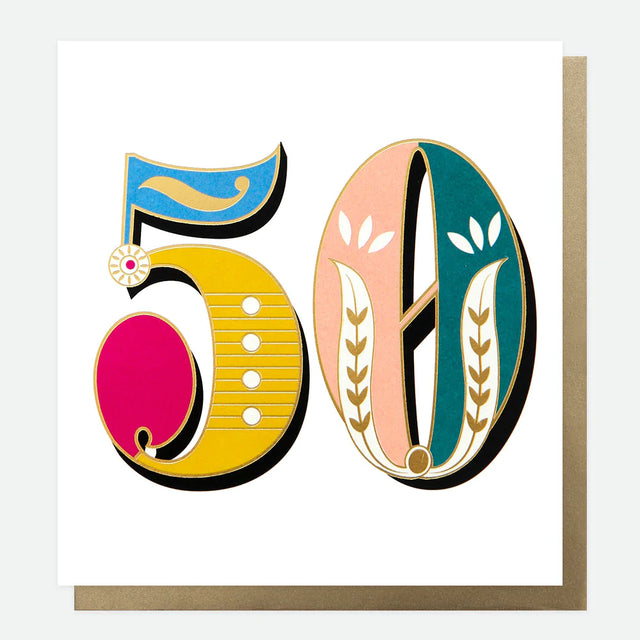 Carnival 50th Birthday Card - Caroline Gardner