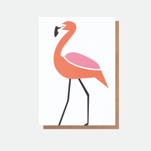 Neon Flamingo Everyday Card - Caroline Gardner