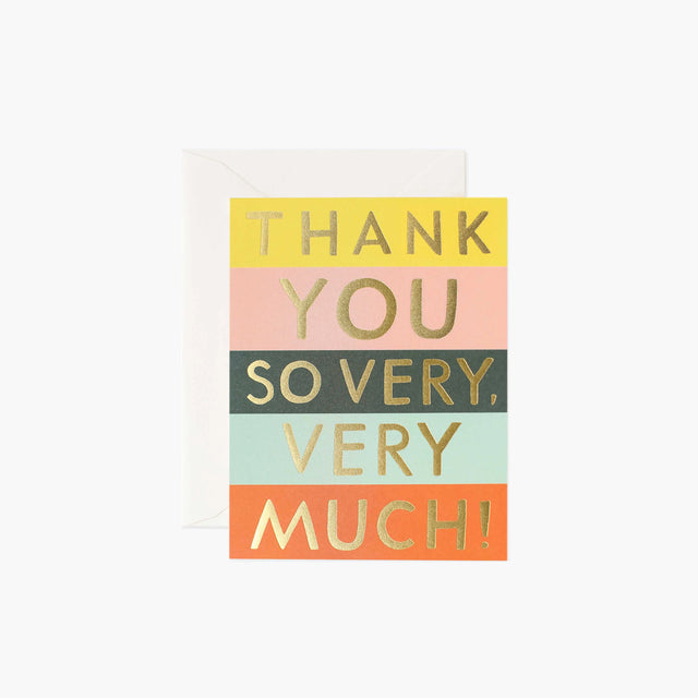 Colour Block Thank You Card - Rifle Paper Co