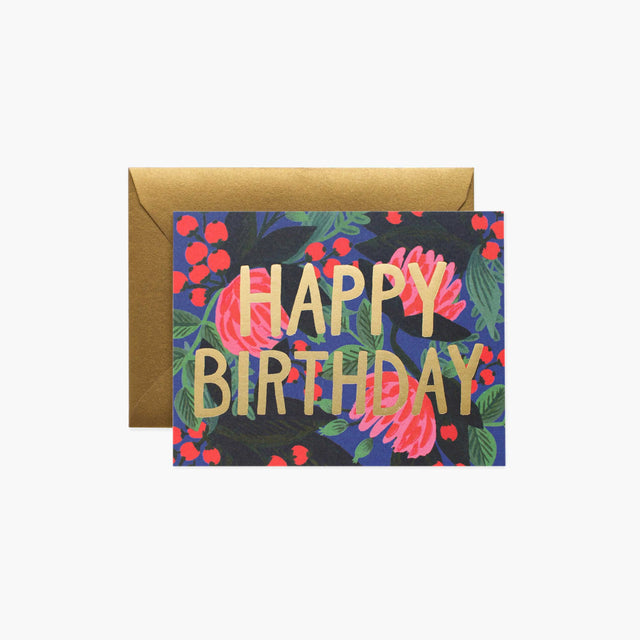 Floral Foil Birthday Card - Rifle Paper Co