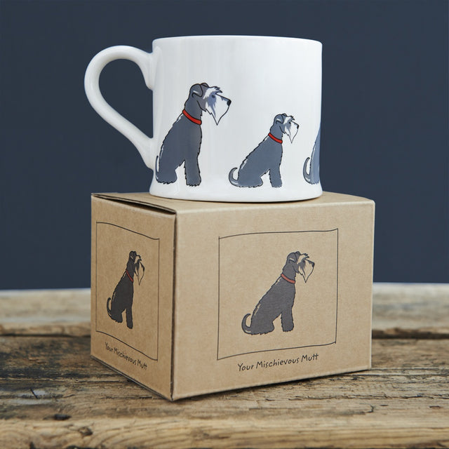 Grey Schnauzer Dog Mug Gift - Sweet William