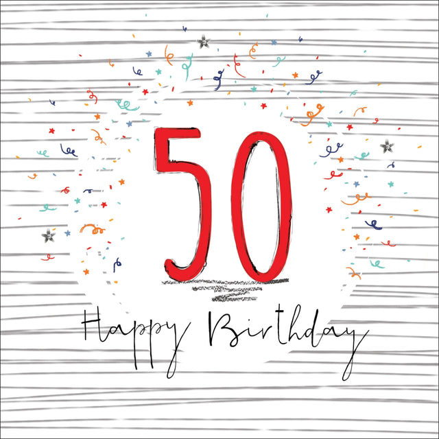 50 Happy Birthday - Hedgerow Collection - Handcrafted Card Company