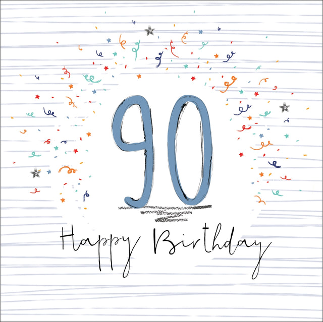 90 Happy Birthday Card - Hedgerow - Handcrafted Card Company