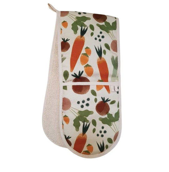 Veggie Print Oven Gloves - Plewsy