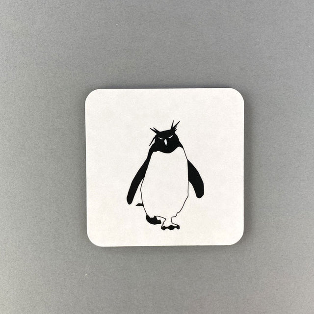 Rockhopper Penguin Coaster - Penguin Ink