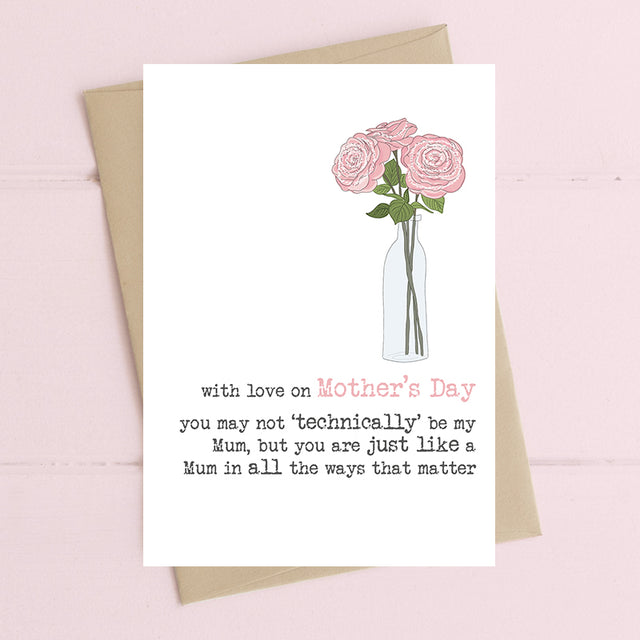 Not Technically My Mum Mother's Day Card - Dandelion Stationery