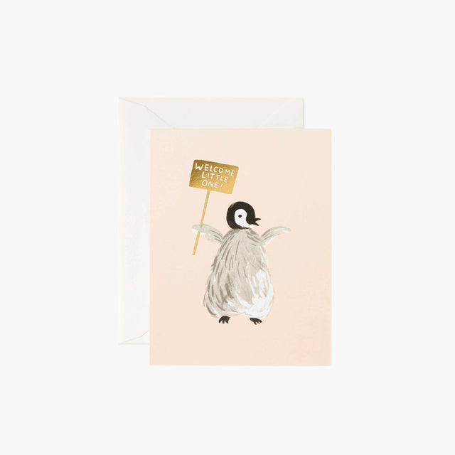 Welcome Penguin New Baby Card - Rifle Paper Co