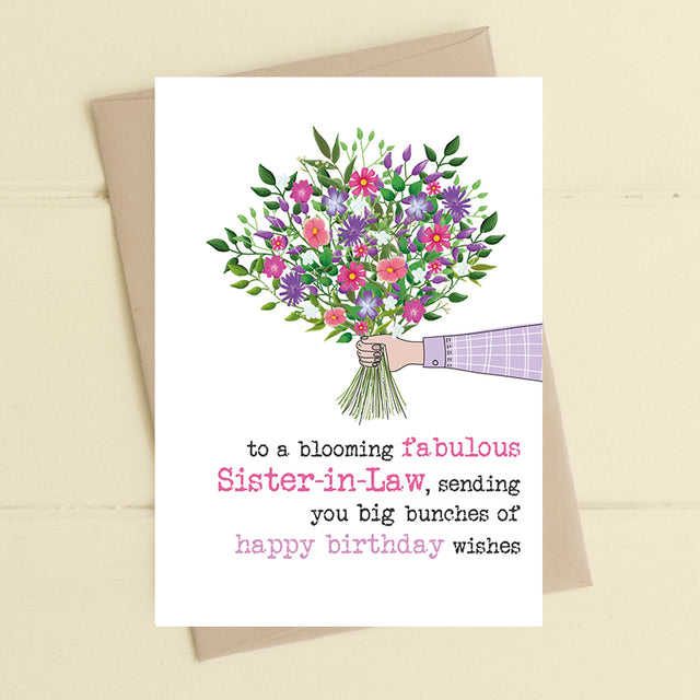 Blooming Fabulous Sister in Law Card - Dandelion Stationery