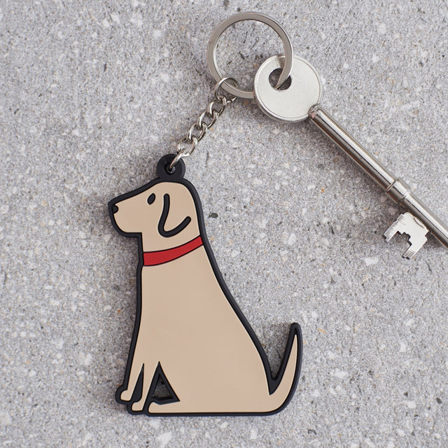 Yellow Labrador Dog Keyring - Sweet William