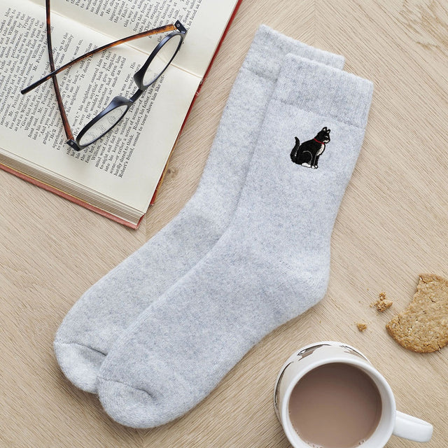 black-and-white-cat-wool-blend-socks-sweet-william
