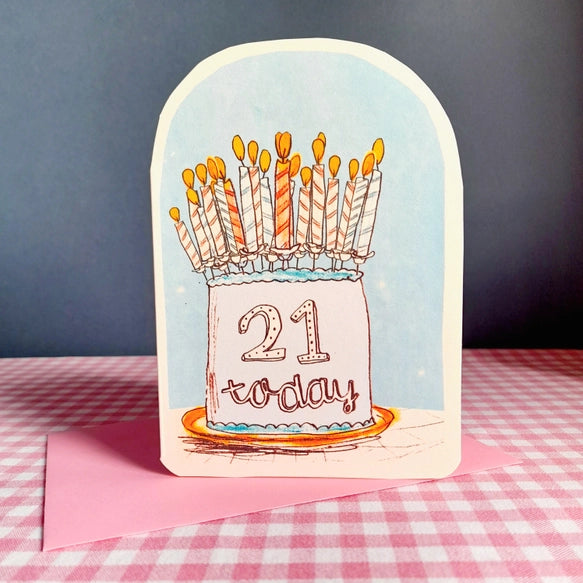 21-today-cake-and-candles-greeting-card-laura-skilbeck