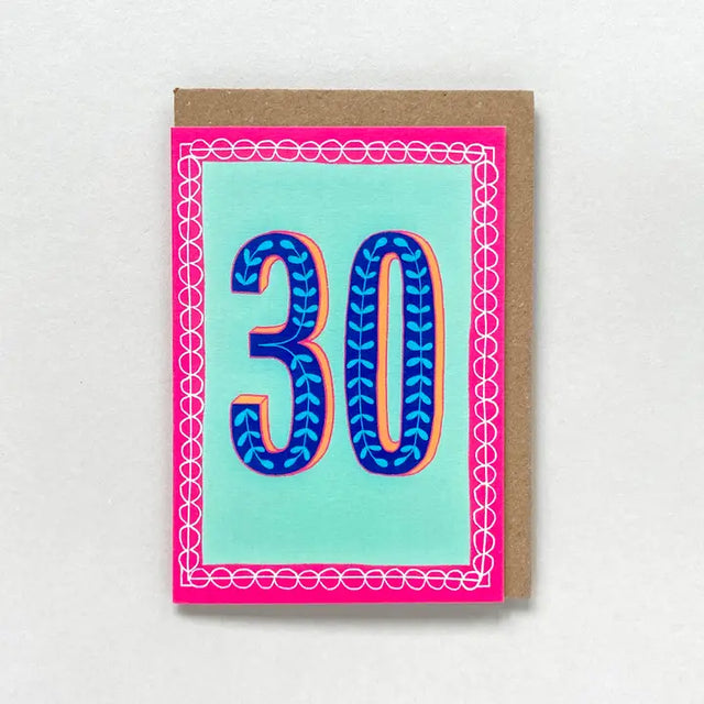30th-birthday-pink-mint-greeting-card-maggiemagoo-designs