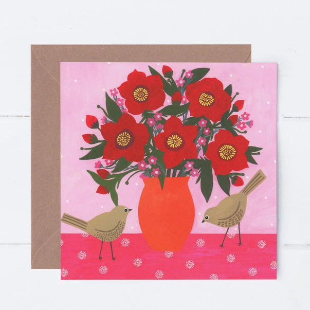 red-hellabores-greeting-card-sian-summerhayes