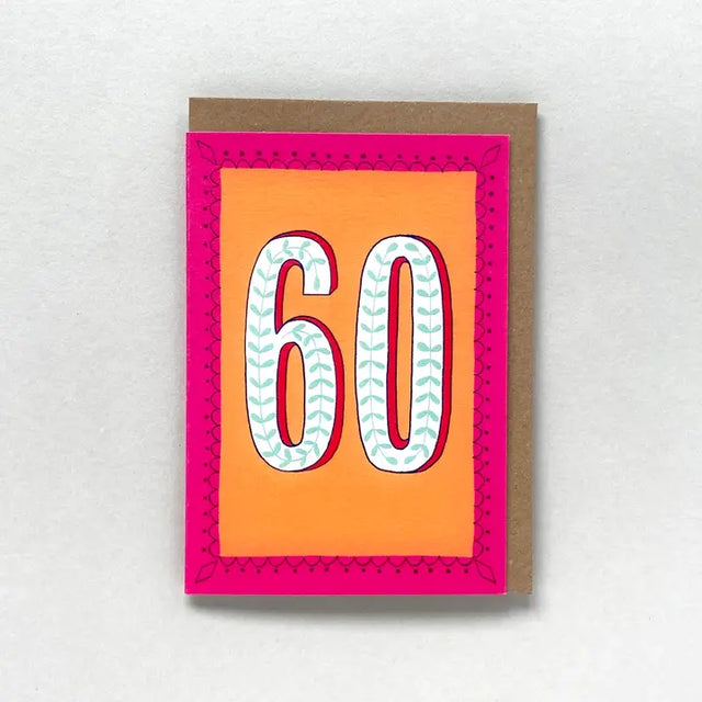 60th-birthday-pink-orange-greeting-card-maggiemagoo-designs