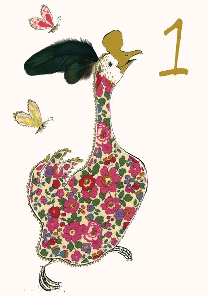 dancing-goose-age-1-greeting-card-anna-wright
