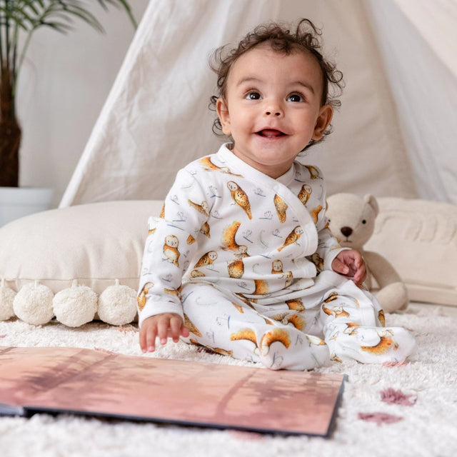 olive-owl-print-babygrow-6-12-months-catherine-rayner
