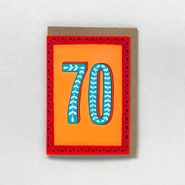 70th-birthday-orange-red-greeting-card-maggiemagoo-designs