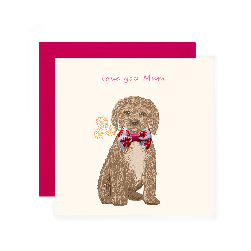 Love You Mum Cockapoo Mother's Day Card - Apple & Clover - Daisy Chain ...