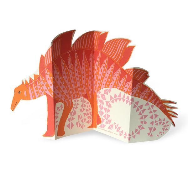 stegosaurus-concertina-pink-and-orange-card-cambridge-imprint