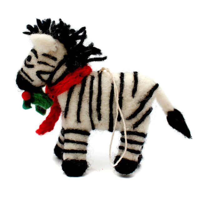 zebra-with-holly-sprig-christmas-decoration-amica-felt