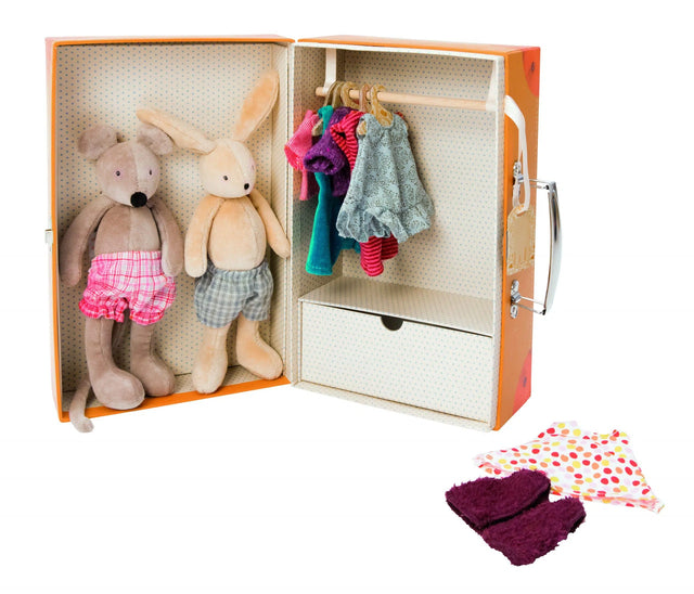 The Little Wardrobe Suitcase: La Grande Famille - Moulin Roty