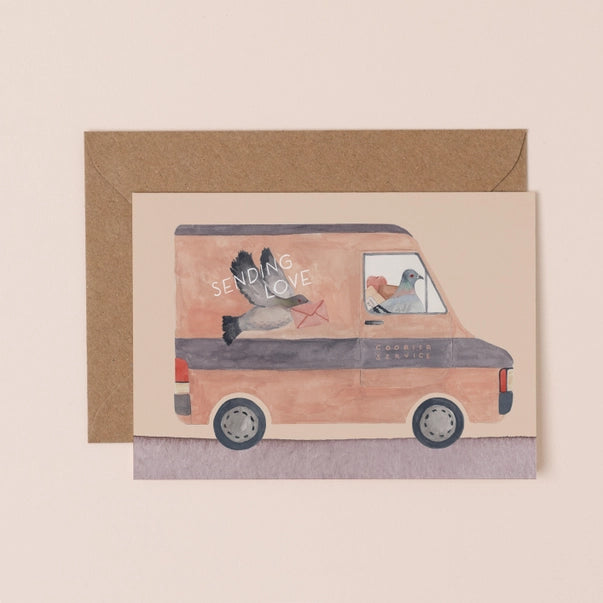 sending-love-courier-greeting-card-mister-peebles