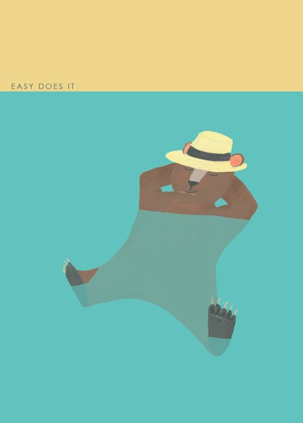 bear-in-pool-easy-does-it-greeting-card-hutch-cassidy