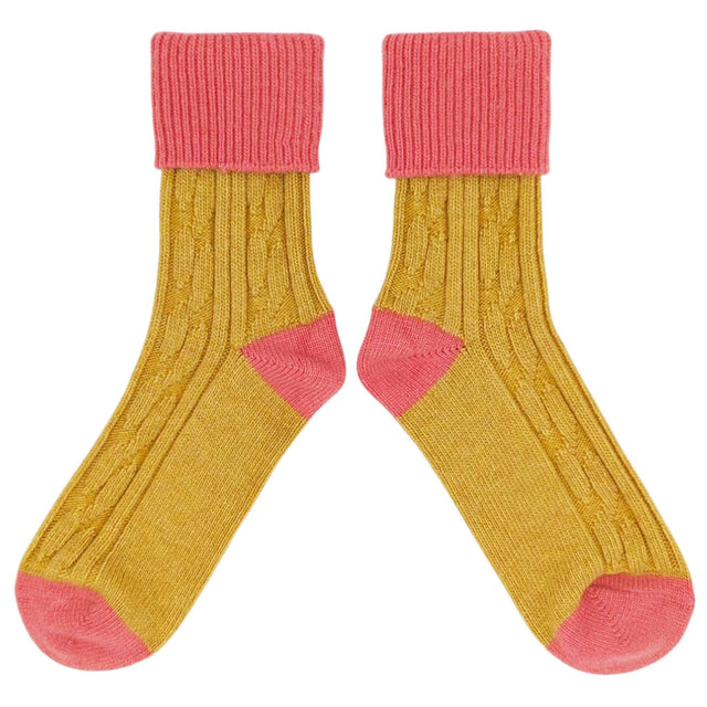 cashmere-blend-slouch-socks-gold-and-coral-catherine-tough
