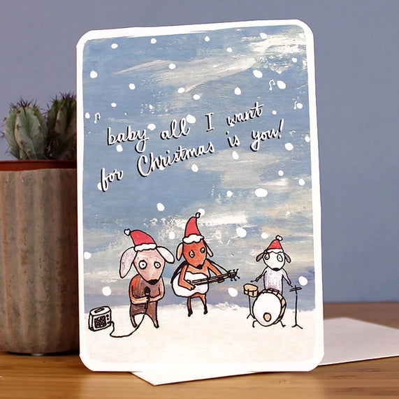 all-i-want-for-xmas-is-you-christmas-greeting-card-laura-skilbeck