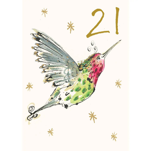 dancing-bird-21-greeting-card-anna-wright