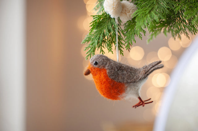 Robin The Robin Felt Decoration