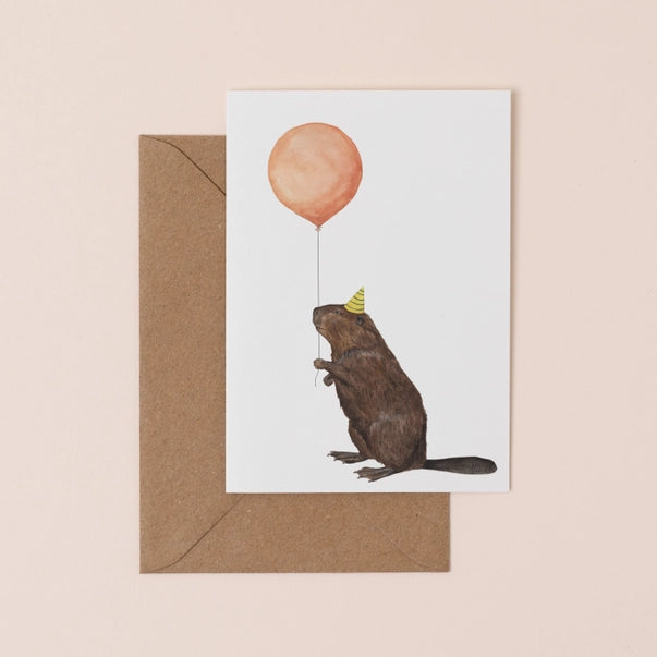 balloon-animals-beaver-greeting-card-mister-peebles