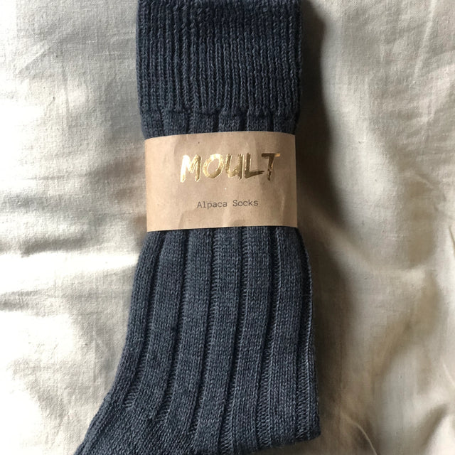 Alpaca Lounging Socks Small: Charcoal