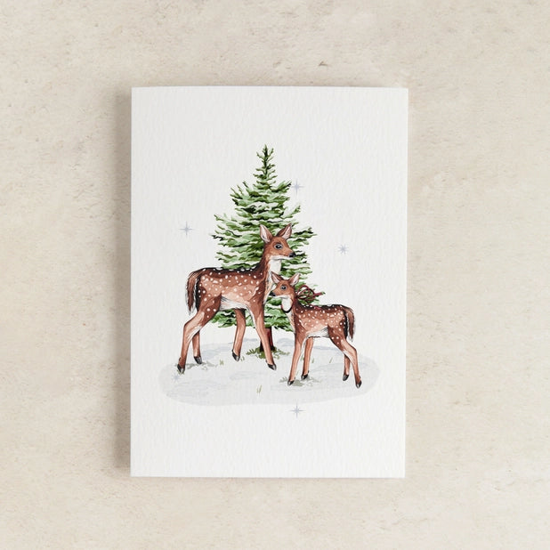 deer-and-christmas-tree-card-sophie-brabbins