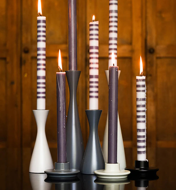 medium-wooden-candlestick-gunmetal-grey-british-colour-standard