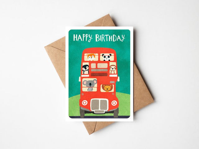 red-bus-party-animals-birthday-card-cake-and-crayons