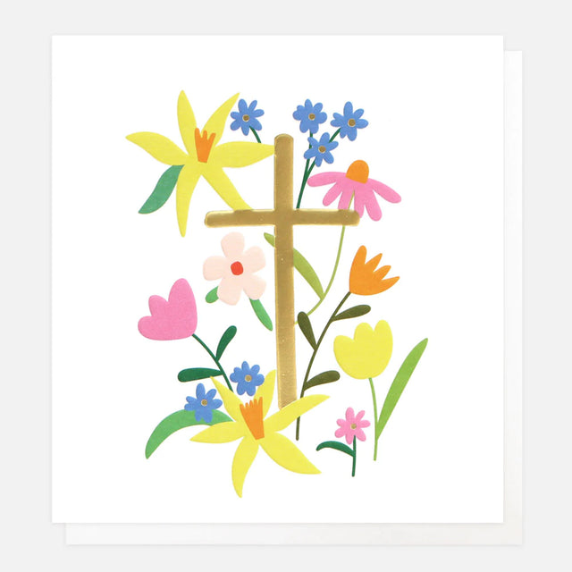 pastel-flowers-and-gold-cross-card-caroline-gardner