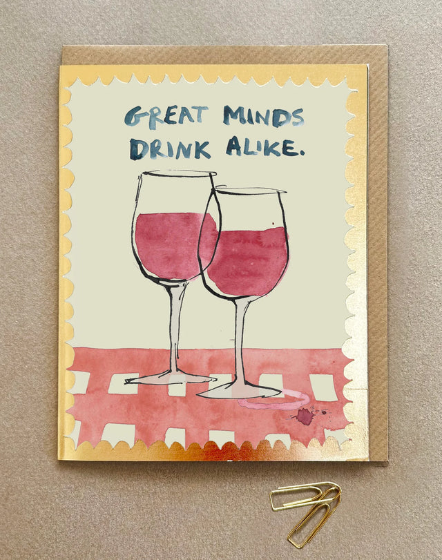 great-minds-drink-alike-greeting-card-poet-painter