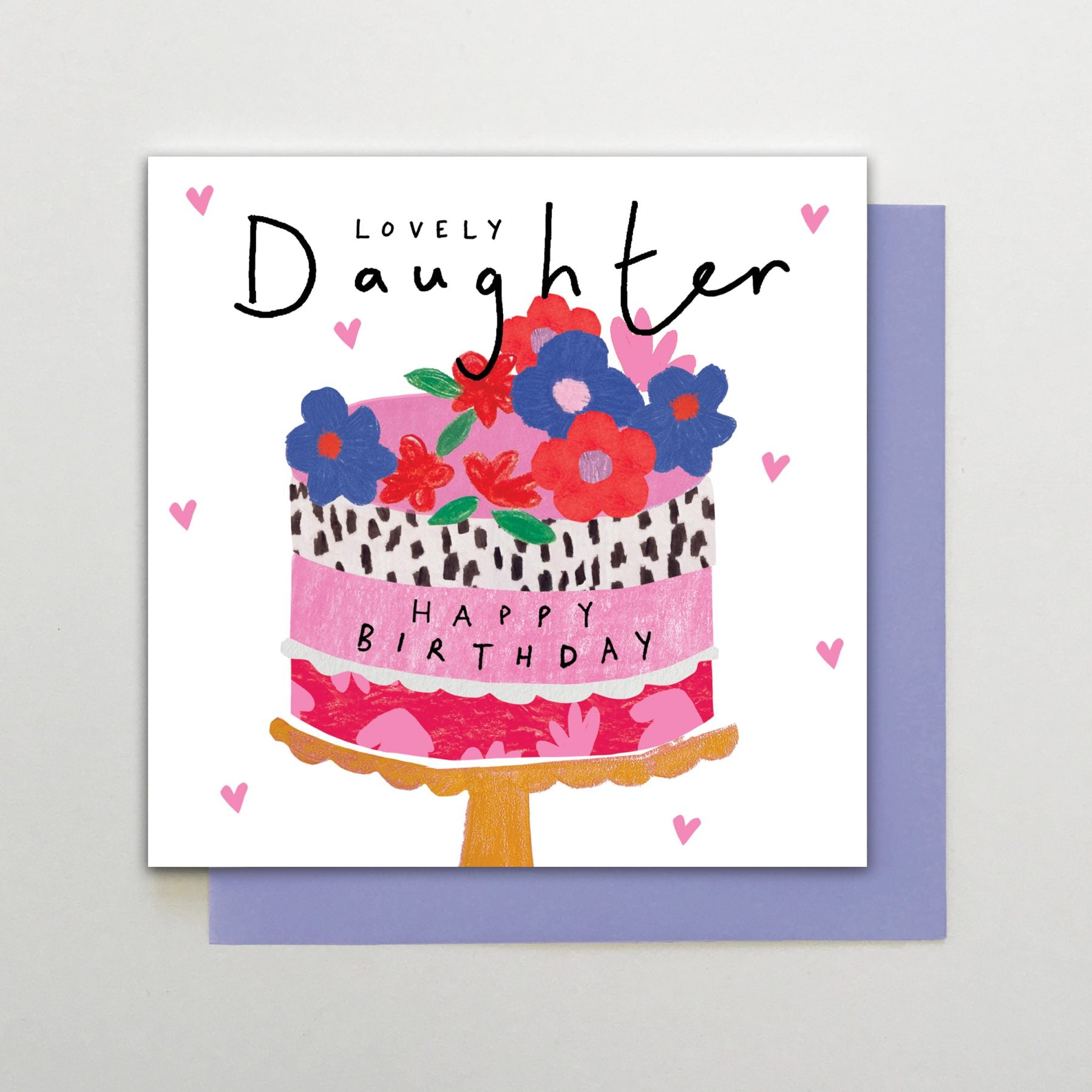 Lovely　Daisy　Gift　Clock　Stop　Birthday　Daughter　Chain　Cake　Card　The　Company